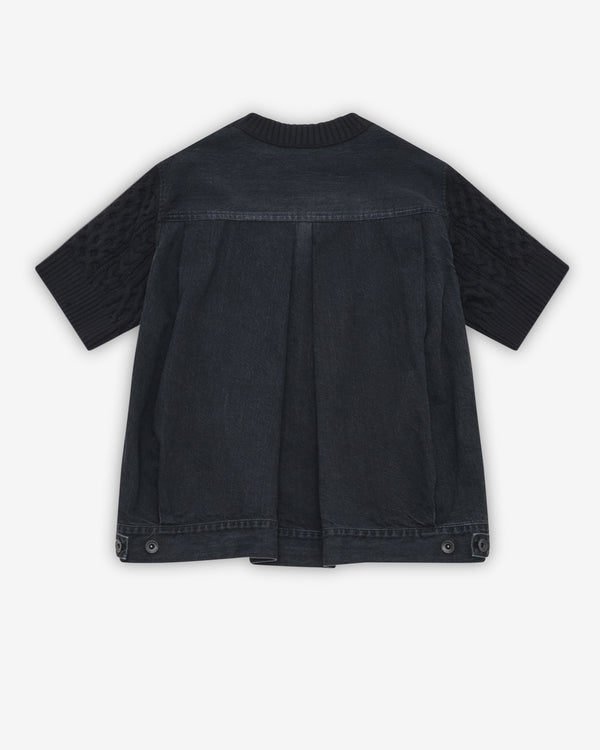 Sacai - Women's Denim X Cotton Knit Pullover - (Black)