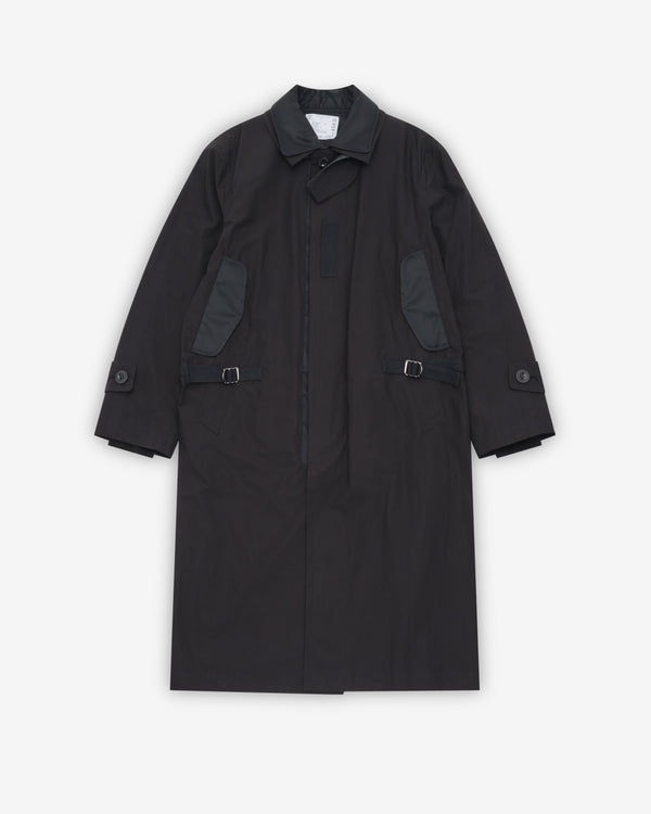 Sacai - Men's Cotton Typewriter Coat - (Black)