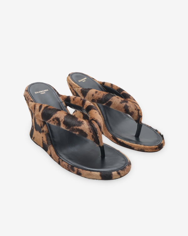 Balenciaga - Women's Gaeta Wedge Thong - (Ocelot)