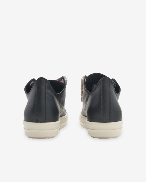 Rick Owens - Men's Jumbolace Low Sneaks - (Black/Milk)