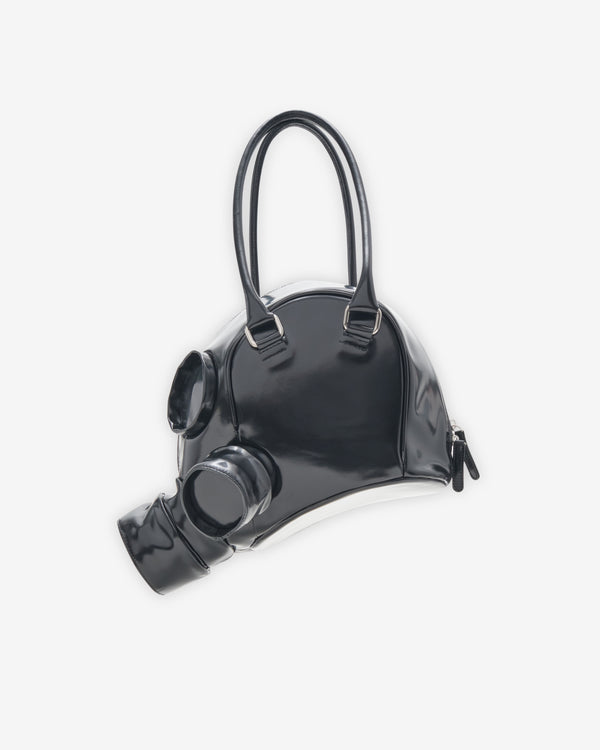 Doublet - Men's Gas Mask Leather Handbag - (Black)