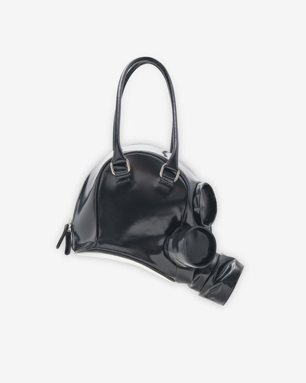 Doublet - Men's Gas Mask Leather Handbag - (Black)