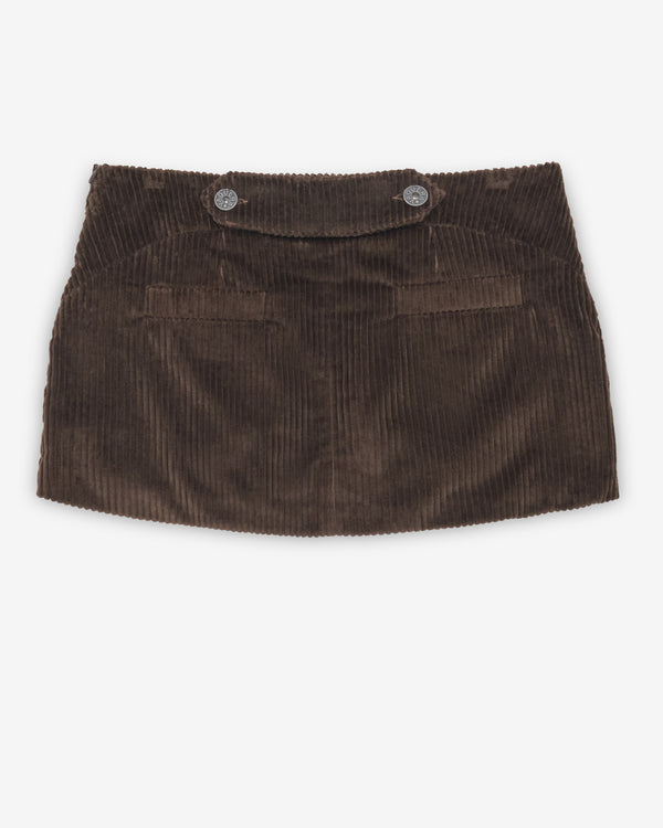 Vaquera - Women's Corduroy Skirt - (Brown)