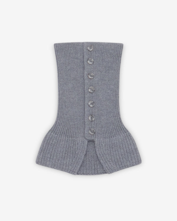 Sonia Carrasco - Women's Buttoned Up Knit Collar - (Grey)