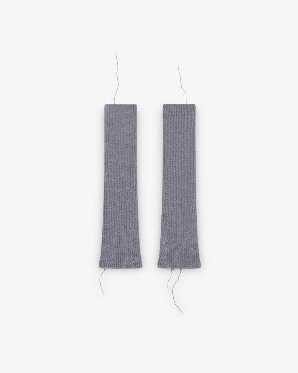 Sonia Carrasco - Women's Knitted Buttoned Mittens - (Grey)