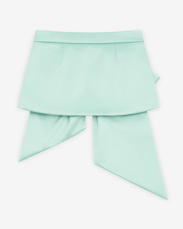 Vaquera - Women's Satin Bow Skirt - (Mint)