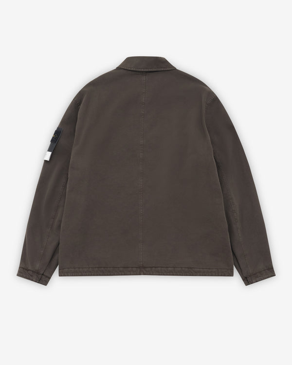 Stone Island - Men's “Old” Effect Padded Coach Jacket - (Coal Grey)