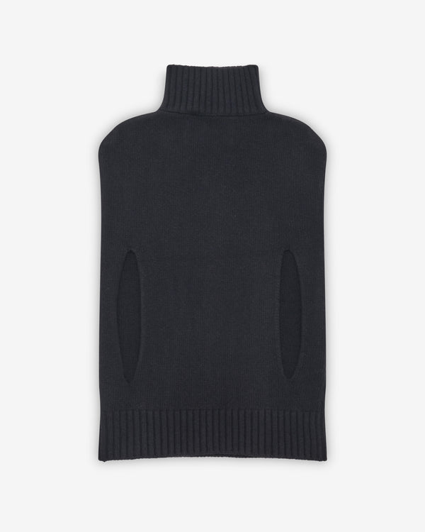 Institution - Women's Wool Knit Cape - (Black)