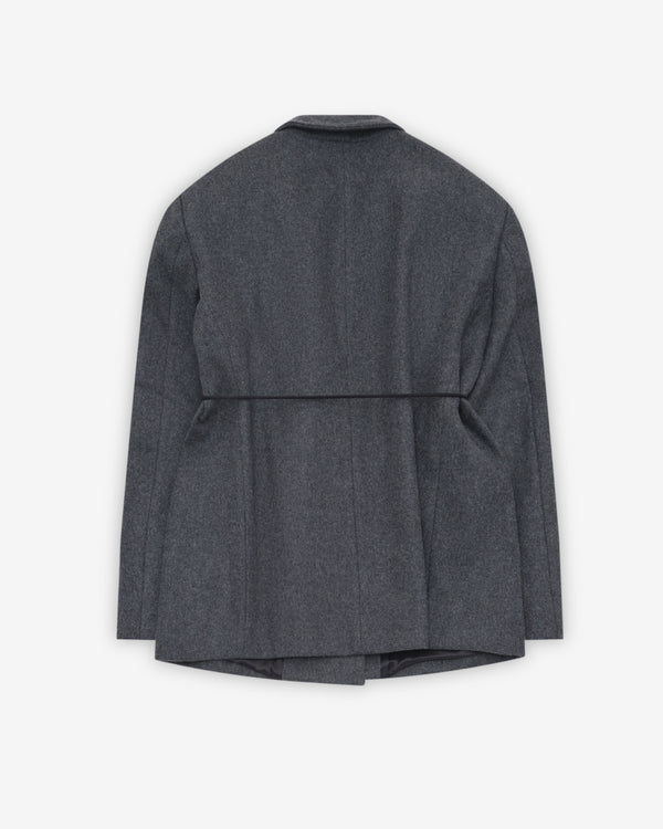 Institution - Women's Short Overcoat - (Gray)