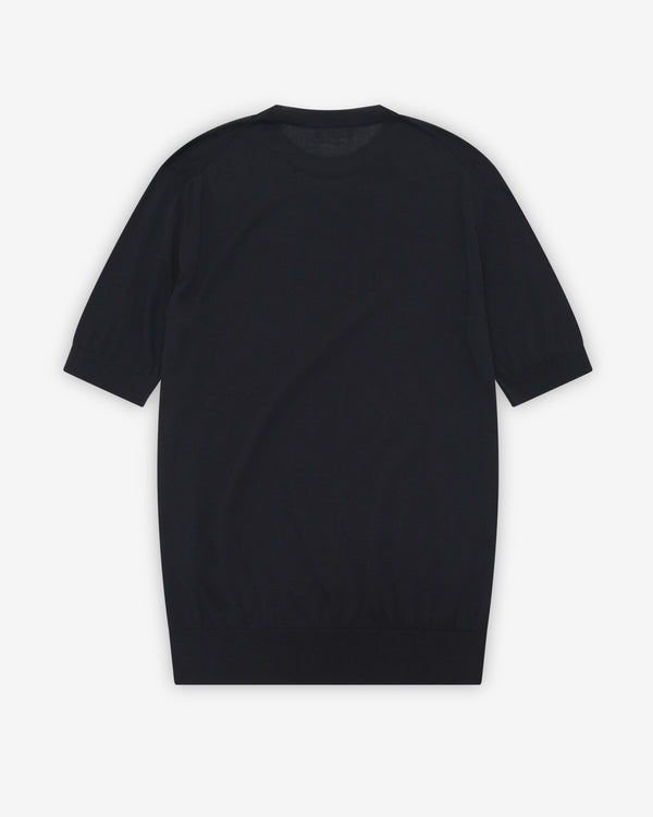 Aman x Kim Jones - Men's Oversized Knit T-Shirt - (Black)