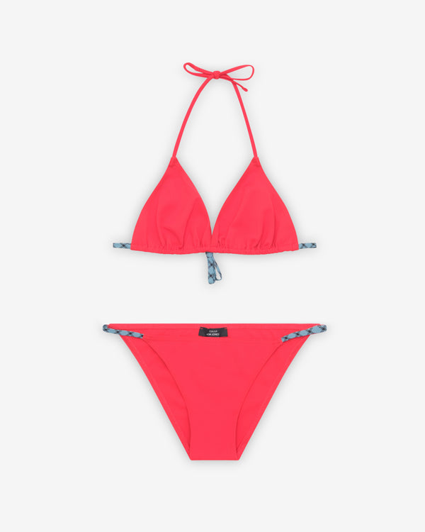 Aman x Kim Jones - Women's Halterneck Triangle Bikini Set - (Red)