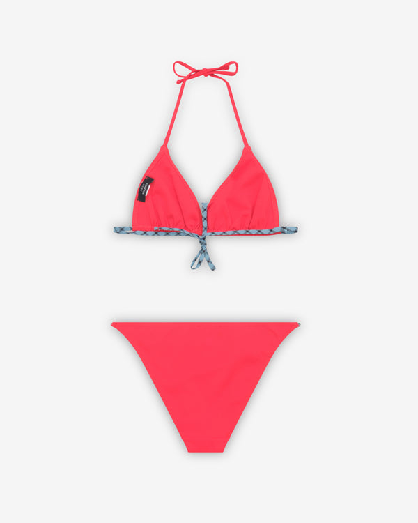 Aman x Kim Jones - Women's Halterneck Triangle Bikini Set - (Red)