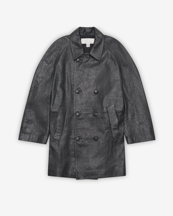 ERL - Men's Polizia Leather Coat - (Black)