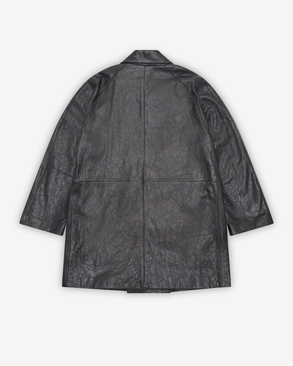 ERL - Men's Polizia Leather Coat - (Black)