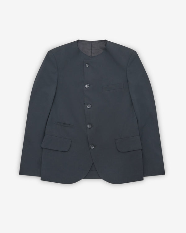 Black Comme des Garçons - Collarless Jacket - (Black)