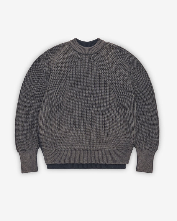 CDG Homme - Men's Ribbed Crew Sweater - (Navy)