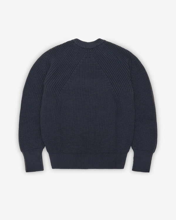 CDG Homme - Men's Ribbed Crew Sweater - (Navy)