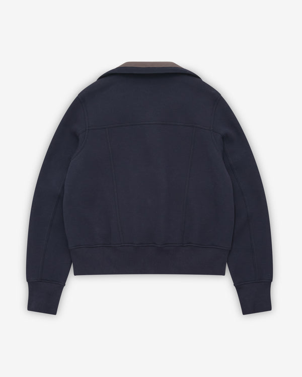 Sacai - Women's Sponge Sweat Blouson - (Navy/Dark Khaki)