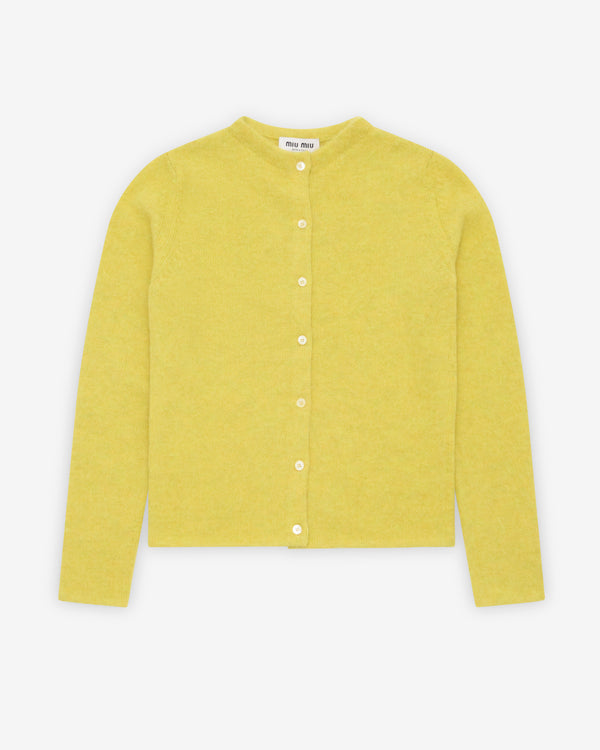 Miu Miu - Women's Cardigan - (Lime Green)