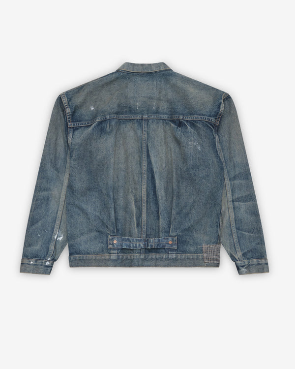 eYe Junya Watanabe MAN - Men's Patchwork Denim Jacket - (Washed Indigo)