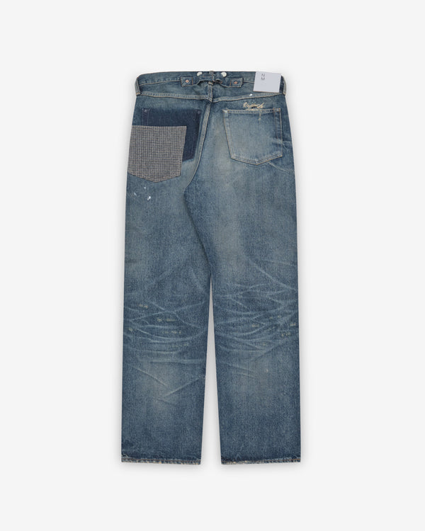 Junya Watanabe MAN - Men's Distressed Five Pocket Jeans - (Light Wash)