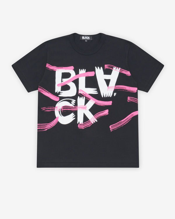 Black Comme des Garçons - Printed T-Shirt - (Black)