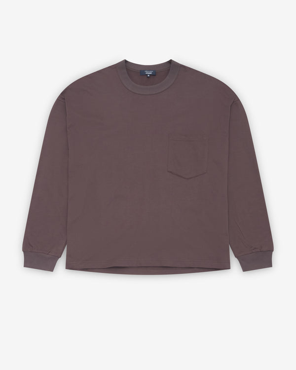 CDG Homme - Men's Long Sleeve Pocket T-Shirt - (Mocha)