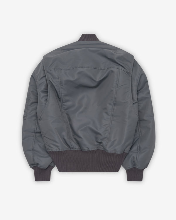 JW Anderson - Women's Oversized Tipped Hem Bomber Jacket - (Dark Grey)