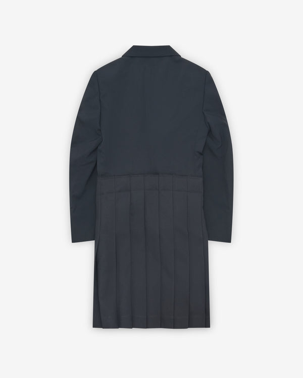 Black Comme des Garçons - Pleated Skirt Trench Jacket - (Black)