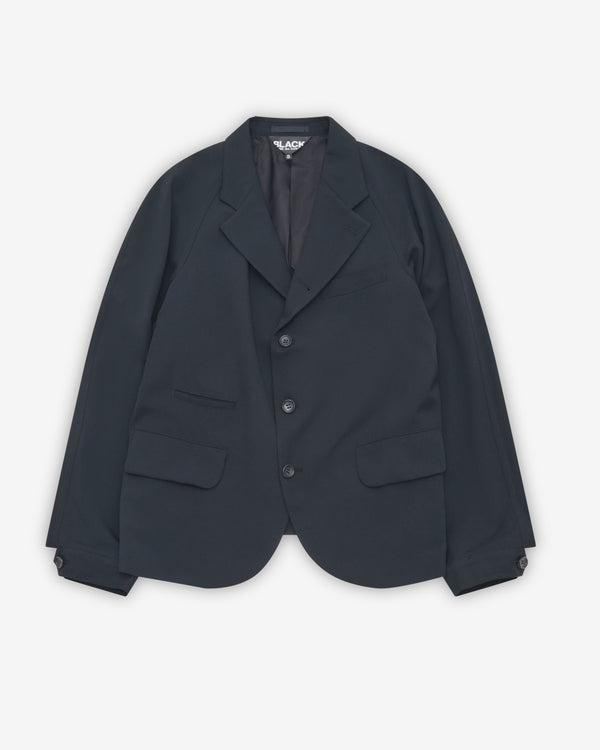 Black Comme des Garçons - Single Breasted Wool Jacket - (Black)