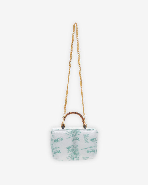 Doublet - Women's Air Pillow Bamboo Handle Bag - (Clear/Black)