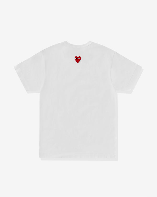 Play - Back Red Heart T-Shirt - (White)