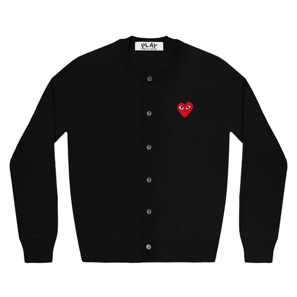 Play - Red Heart Cardigan - (Black)