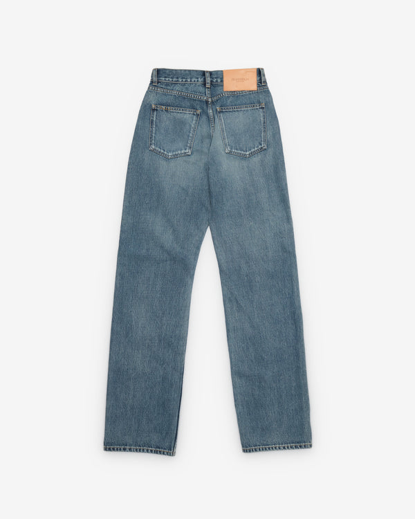JW Anderson - Women's Straight Leg Jeans - (Mid Blue)