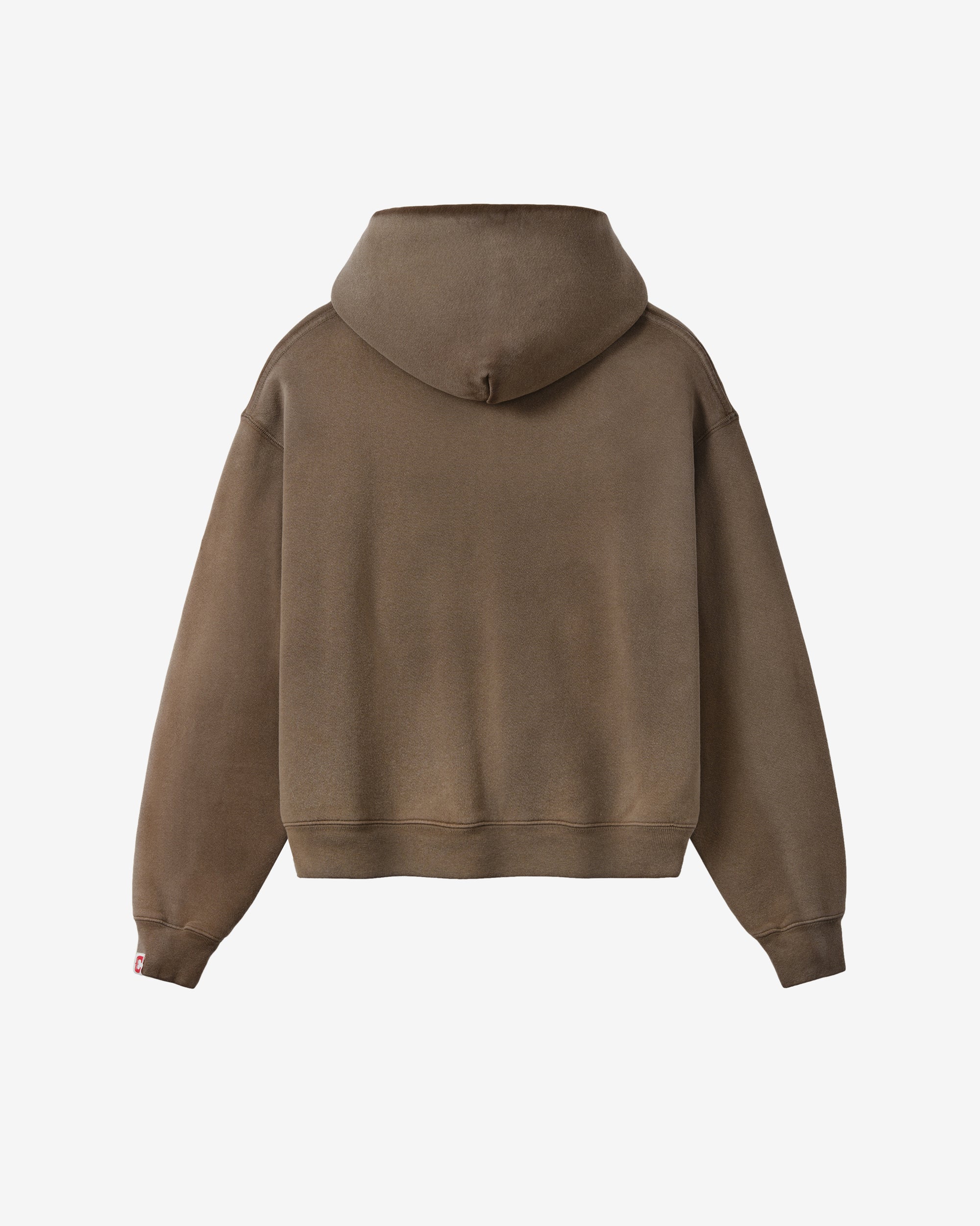 Cherry Los Angeles - Men's Western Athletic Zip Up Hoodie - (Brown) view 2, Click to Zoom in
