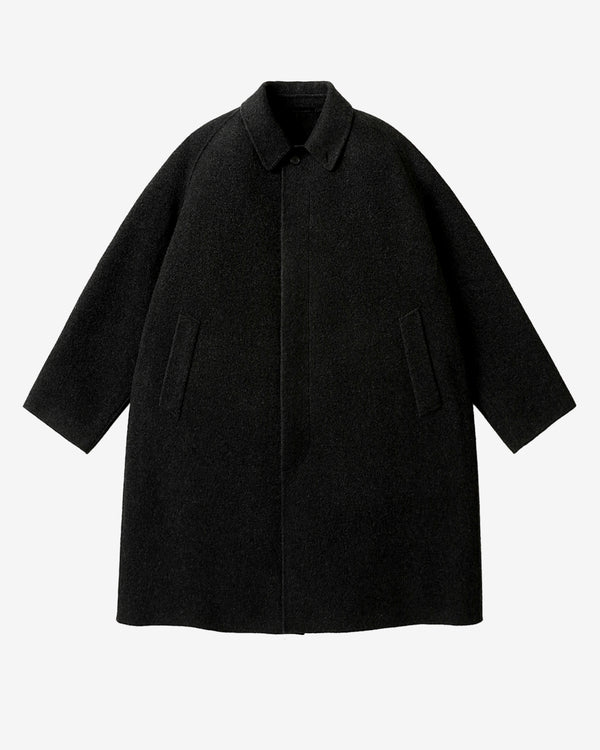 A.Presse - Men's Melton Long Coat - (Charcoal)