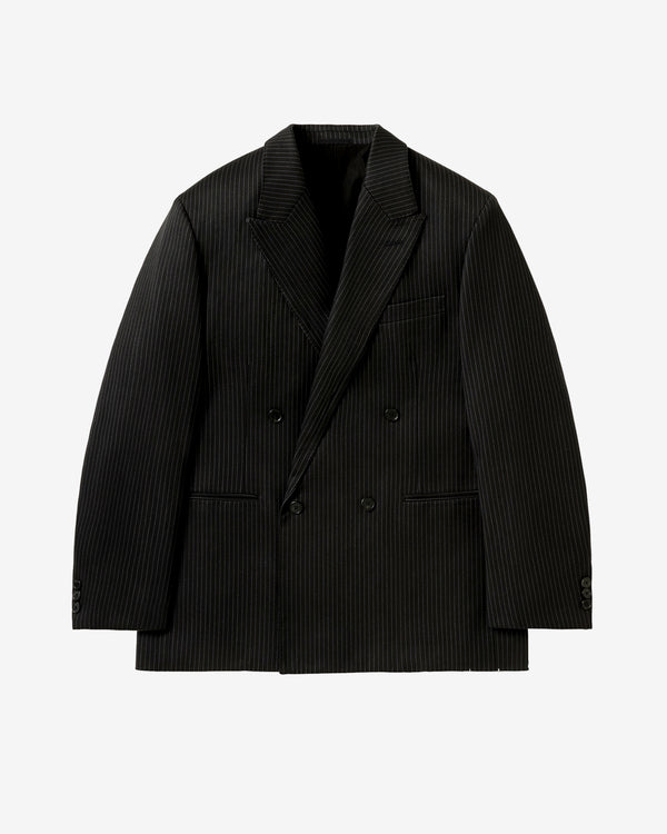 A.Presse - Men's Wool Double Breasted Jacket - (Navy)