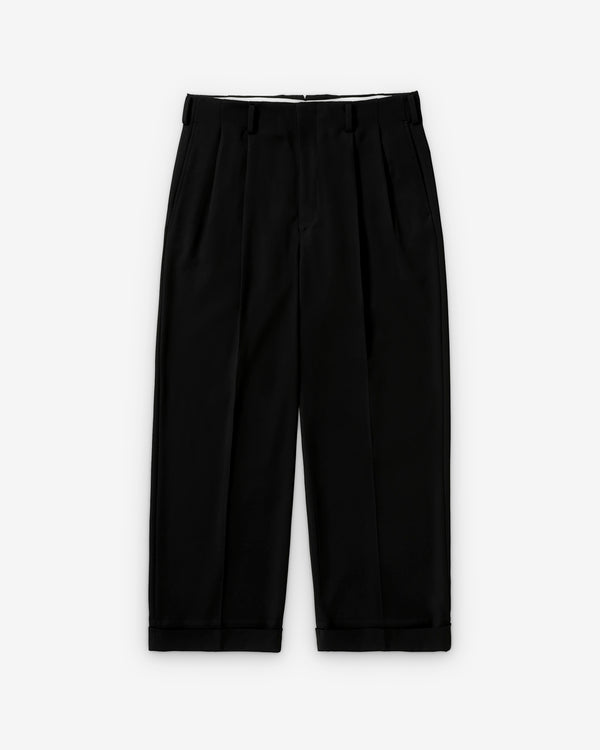 A.Presse - Men's Wide Tapered Trousers - (Black)