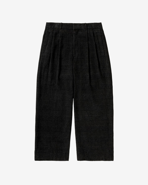 A.Presse - Men's Washed Cashmere Silk Trousers - (Charcoal)