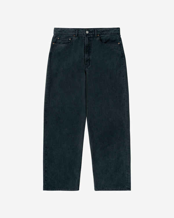 A.Presse - Men's Washed Silk Cotton Pique Pants - (Navy)