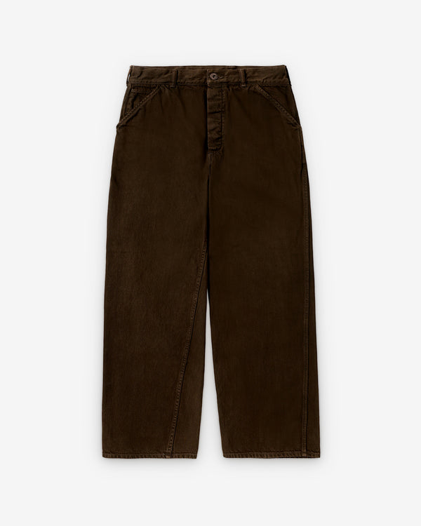A.Presse - Men's Vintage Denim Work Pants - (Brown)