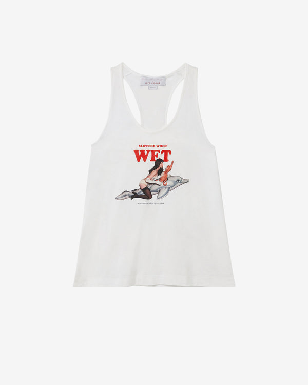 Stella McCartney - Jeff Koons Slippery When Wet Tank - (Pure White)