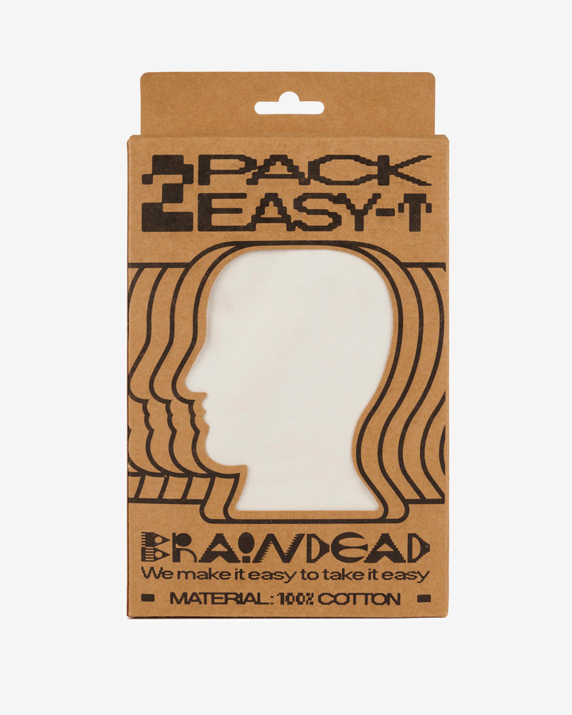 Brain Dead - Men's 2 Pack Easy T-Shirt - (Natural) view 6, Click to Zoom in
