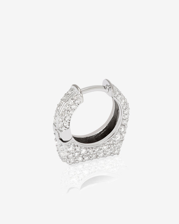 Prasi - Women's Fully Set Diamond Earring - (White Gold)