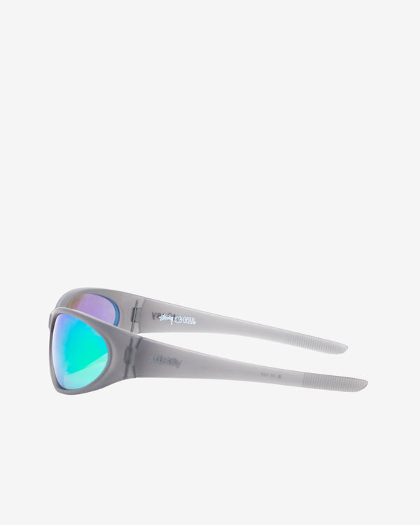 Stüssy - Men's Adrian Sunglasses - (Frost Grey/Green Mirror)