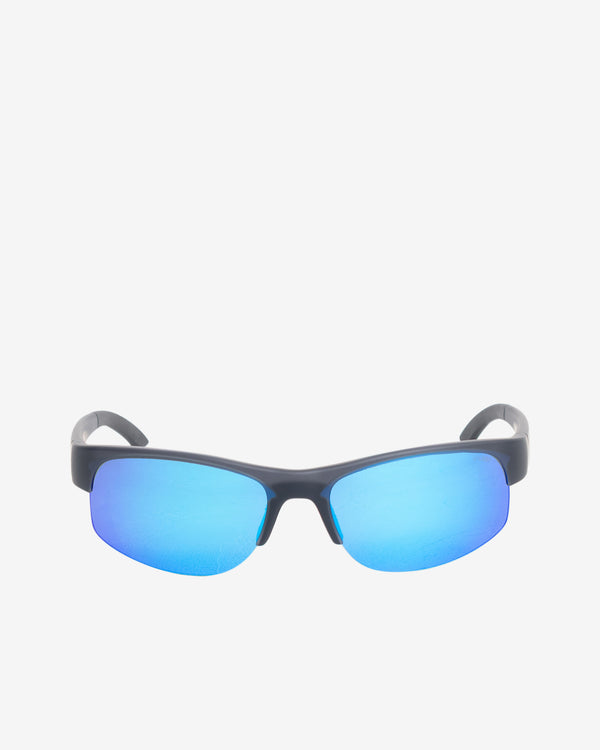 Stüssy - Men's Hiro Sunglasses - (Frost Black/Blue Mirror)