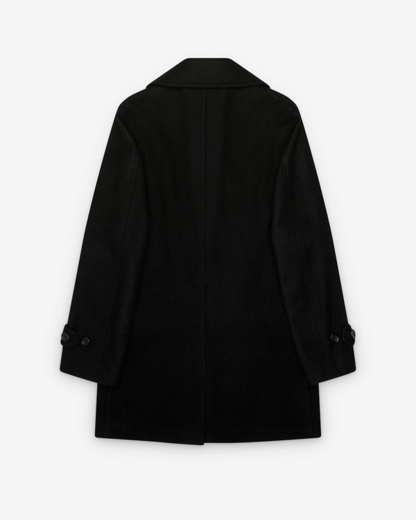 Black Comme des Garçons - Wool Double Breasted Split Coat - (Black)