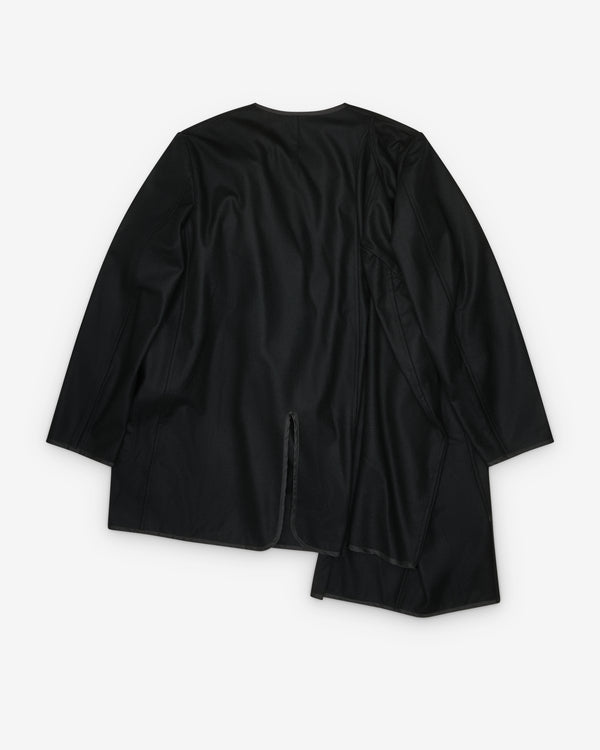 Black Comme des Garçons - Waterfall Hem Coat - (Black)
