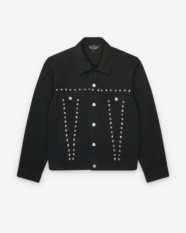 Black Comme des Garçons - Studded Trucker Jacket - (Black)