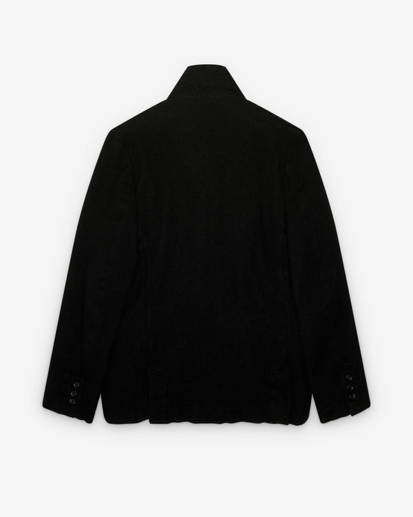 Black Comme des Garçons - Asymmetric Button Jacket - (Black)